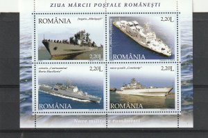 Romania STAMPS 2005 MILITARY NAVY SHIPS MNH POST