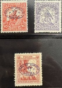 DP Stamps Hungary 1919 SC 2NB4-2NB6 MLH Set