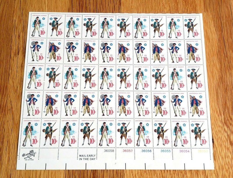 Scott # 1565-68 Military Service Issued 1975  MNH (FL08)