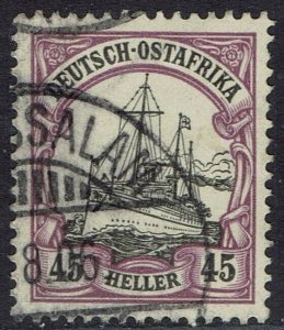 GERMAN EAST AFRICA 1905 YACHT 45H NO WMK USED