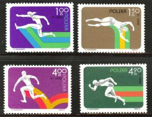 Poland Scott 2083-86 MNH** Sport set 1975 set