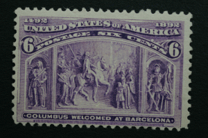 United States #235 6 Cent Columbian 1893 MNH