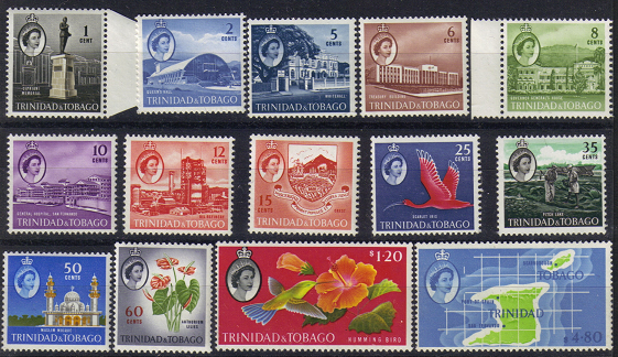 Trinida & Tobago #89-102, mint set, various designs