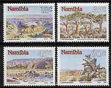 NAMIBIA - 1990 - Landscapes - Perf 4v Set - Mint Light Hinged