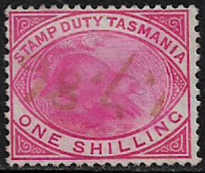 Australia, Tasmania #AR27 Used {Revenue Cancel} Stamp - Duck-Billed Platypus