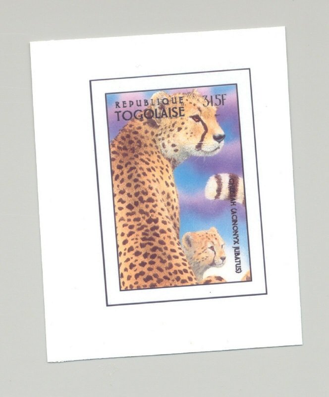 Togo #1723 Leopard, Wild Cats 1v Imperf Chromalin Proof