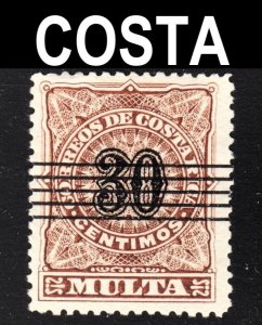 Costa Rica Scott J6 F to VF used, remainder cancel.  FREE...