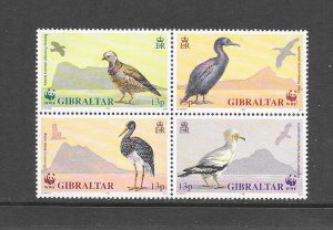BIRDS - GIBRALTAR #594a  WWF   MNH