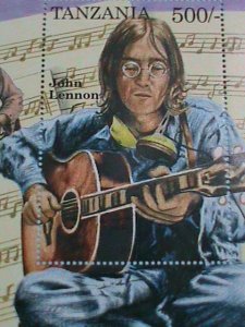 ​TANZANIA STAMP:1995 SC#1337 JOHN LENNON MNH STAMP SHEET.