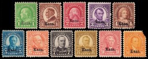 United States Scott 669-679 (1929) Mint/Used H F-VF Complete Set, CV $496.05 J