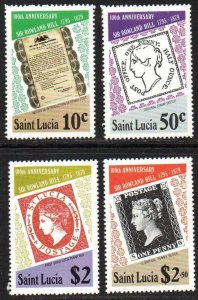 St. Lucia Sc #478-481 MNH