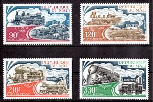 Mali 1974 Sc#C226/C229   LOCOMOTIVES   Set (4) MNH