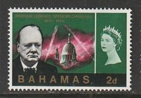 1966 Bahamas - Sc 225 - MNH VF - 1 single - Churchill Memorial