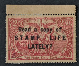 Germany Sc# 114 Used Stamp Life Magazine Overprint Stamp Cinderella