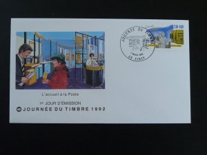 post office stamp day FDC France 1992