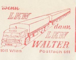Meter cover Austria 1970 Truck - Transport