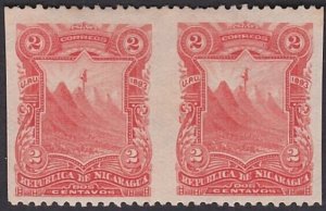 NICARAGUA 1893 pair IMPERF VERTICALLY unused...............................A2538