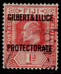 GILBERT AND ELLICE ISLANDS GV SG2, 1d red, FINE USED. Cat £30.