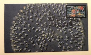 2023 Life Magnified FDC HAND CRAFTED FOLDED CACHET Microscope Mold Spores