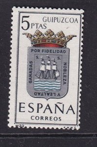 Spain   #1066  MNH  1963  Provincial Arms  5p  Guipuzcoa