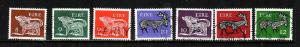 Ireland-Sc#395-401-used-Animals-1976-9-