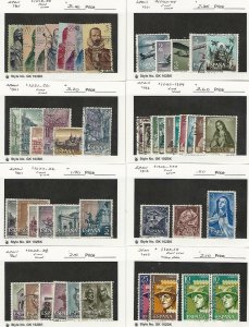 Spain, Postage Stamp, #1013//1110 Used, 1961-62, JFZ