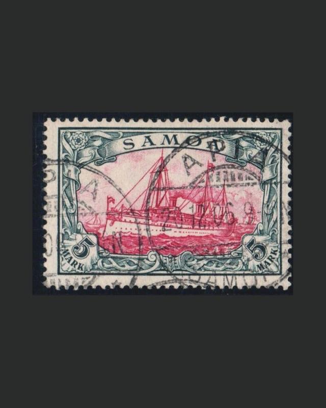 VINTAGE:SAMOA-GERMAN 1900 USED W SUPER CANCEL  SCOTT #69 $550 LOT #6614