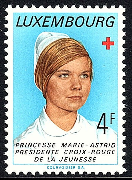 Luxembourg 540,MNH.Princess Marie-Astrid, pres. of Red Cross Youth Section,1974