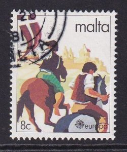 Malta   #584  cancelled  1981  Europa 8c  horse race