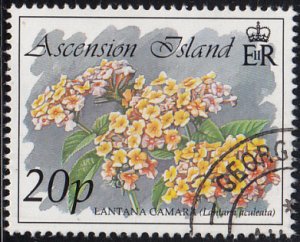 Ascension 1993 used Sc #566 20p Lantana camara Flowers