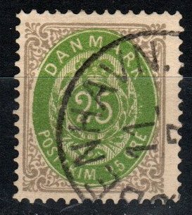 Denmark #32 F-VF Used CV $40.00 (X335)