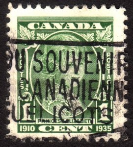 1935, Canada 1c, Queen Elizabeth II, Used, Sc 211