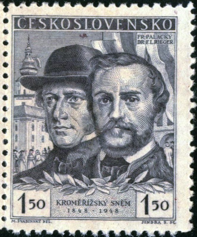 CZECHOSLOVAKIA - #355 - UNUSED PAIR NO GUM - 1948 - CZECH533NS18