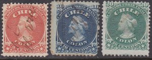 Chile Sc #17-19 Used