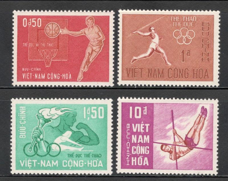 Viet Nam 272-75 Sports Complete Set Of 4 Mint/nh (Free Shipping)