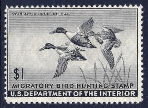 US #RW12  =  Mint-Never Hinged Federal Duck Stamp...Always Free Shipping in USA!