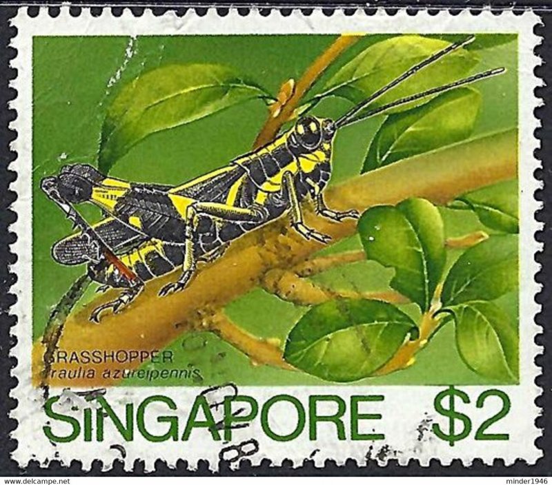 SINGAPORE 1985 QEII $2 Multicoloured 'Insects' SG500 FU