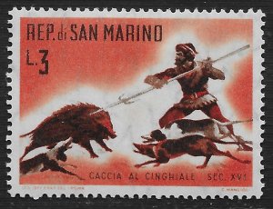 San Marino #479 3l Hunting Scenes - Wild Boar Hunt ~ MHR