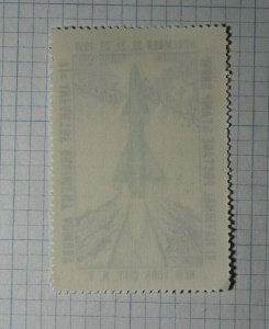 Natl Postage Stamp Show SkyLab 1973 Rocket Mail Philatelic Souvenir Ad Label