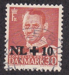 Denmark # B20, Surcharged Stamp, Used, 1/2 Cat.