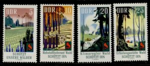 Germany GDR 1101-4 MNH Prevention of Forest Fires, Trees