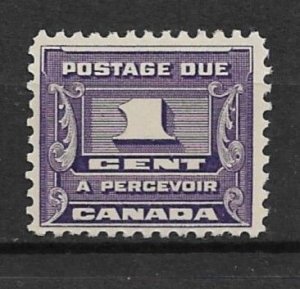 1934 Canada J11 1¢ Postage due MH