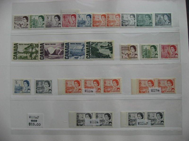 Canada Bileski Winnipeg tagged collection mostly MNH some used on his pages 