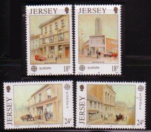 JERSEY SC# 532-535 Europa Post Offices (1990) MNH