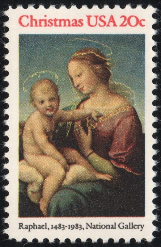 SC#2063 20¢ Christmas: Madonna Single (1983) MNH