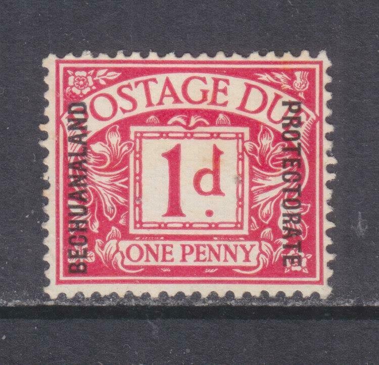 BECHUANALAND, POSTAGE DUE, 1926 on GB, 1d. Carmine, lhm.