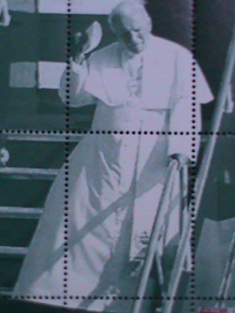 ​LAOS- 1999-RARE POPE JOHN PAUL MNH S/S VF WE SHIP TO WORLD WIDE & COMBINED