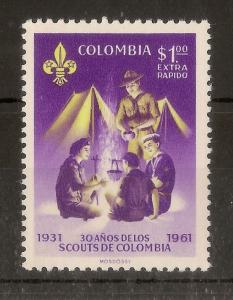 Colombia 1962 Scouts Extra Rapido SG1125 MNH