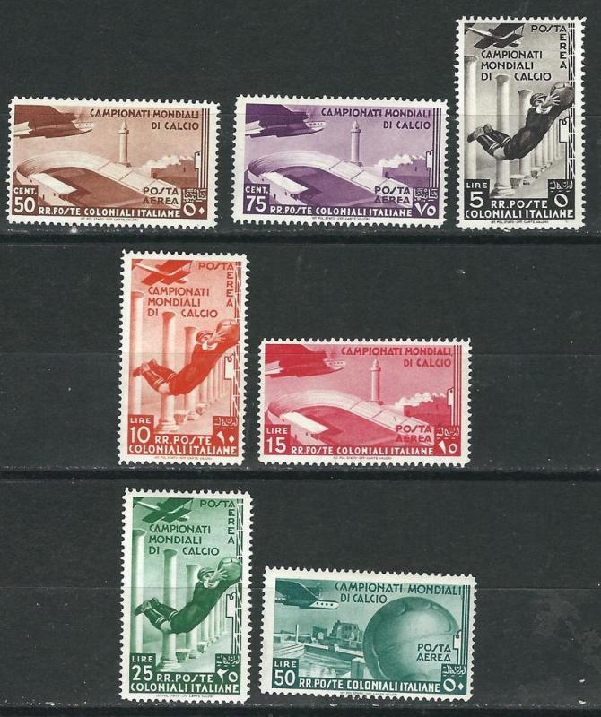 Italian Colonies C29-35 Sas A31-37 MNH F/VF 1934 SCV $695.00