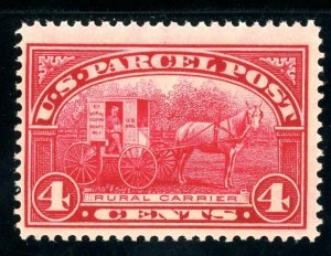 USAstamps Unused FVF US 1912 Parcel Post Rural Carrier Scott Q4 OG MNH 